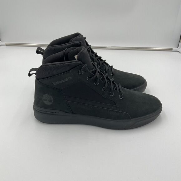 Men\'s Timberland Allston Mid Lace Sneaker Boot‎ Black Nubuck Leather TB0A69V5EQ4 main image 8
